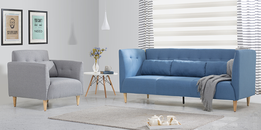 Geneva Fabric Sofa 3 Seater